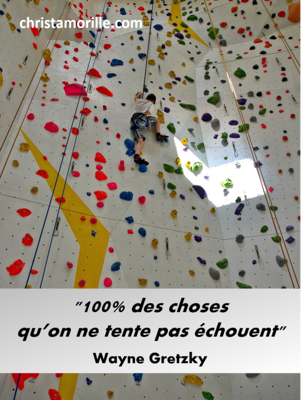 2016-05-31 100% des choses qu'on ne tente pas échouent
