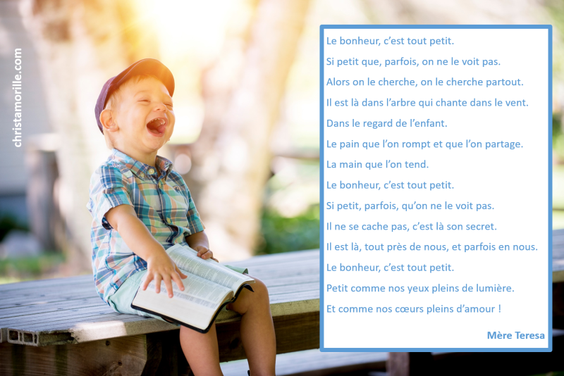 2017-03-19 Le bonheur de Mere Teresa