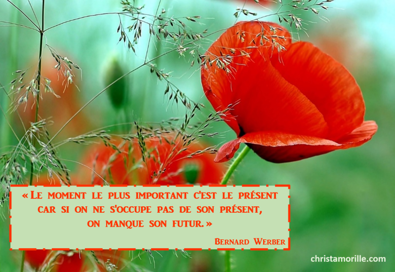 2017-04-03 Le moment le plus important c'est le présent car si on ne s'occupe pas de son présent, on manque son futur
